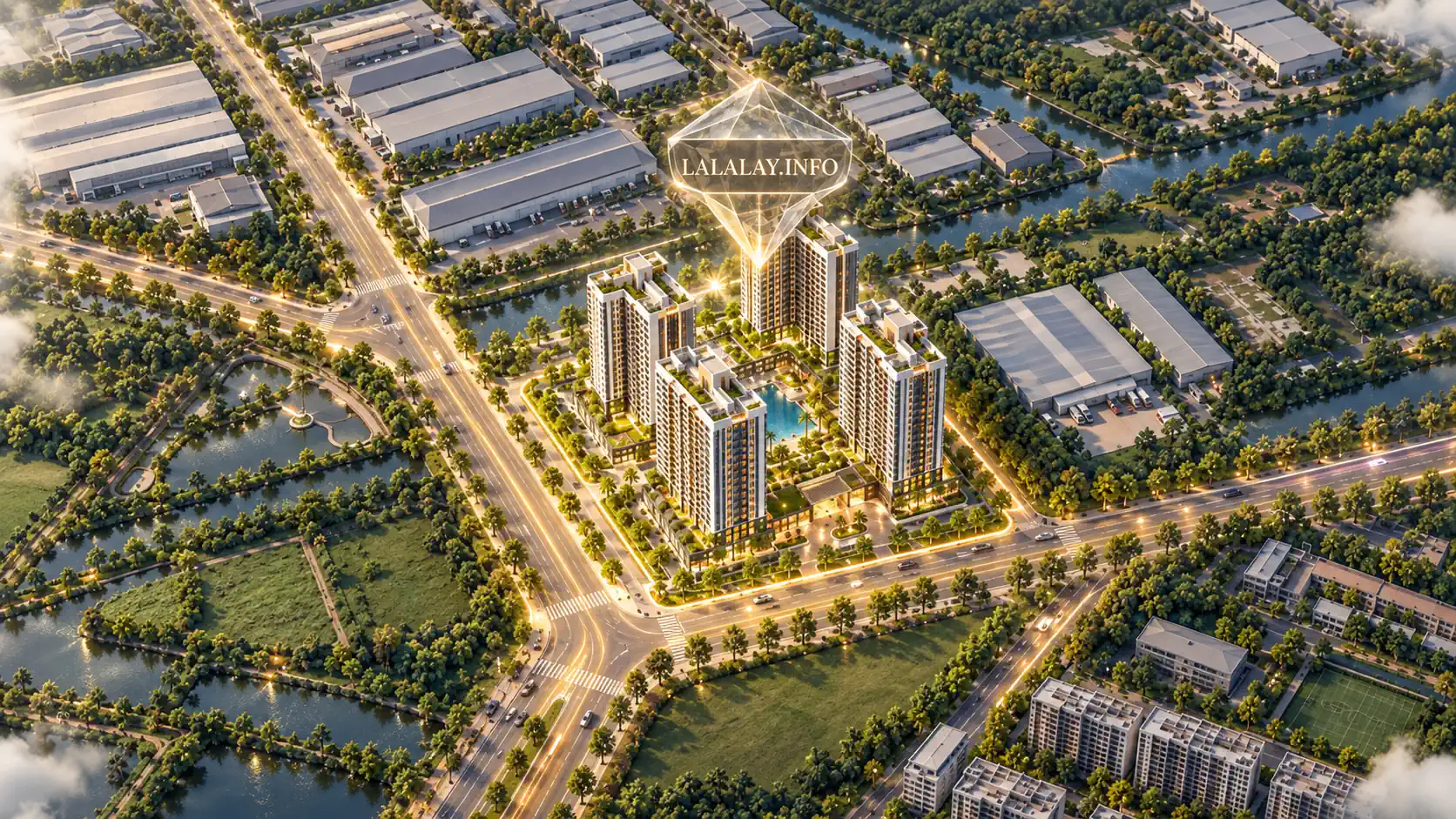 Phối cảnh Lalalay - 4 tòa tháp căn hộ chung cư